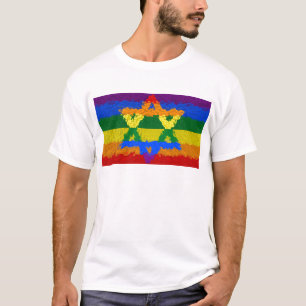 Davidsstern - Jüdisch - Gay Pride T-Shirt