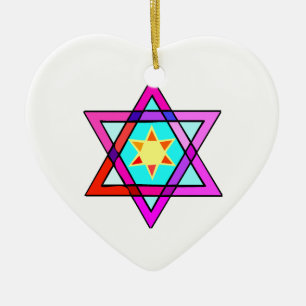 Davidsstern Keramikornament