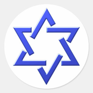 Davidsstern Siegel Salomon seal Runder Aufkleber