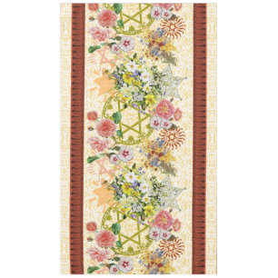 Davidsstern Und Blumen-Tischdecke Tischdecke