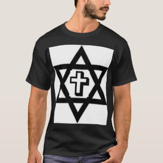 DAVIDSSTERN UND CHRISTLICHEN QUERentwurf T-Shirt