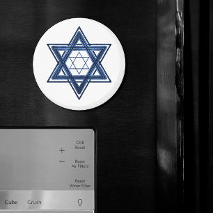 Davidstern Classic Blue Modern Minimalistisch Magnet