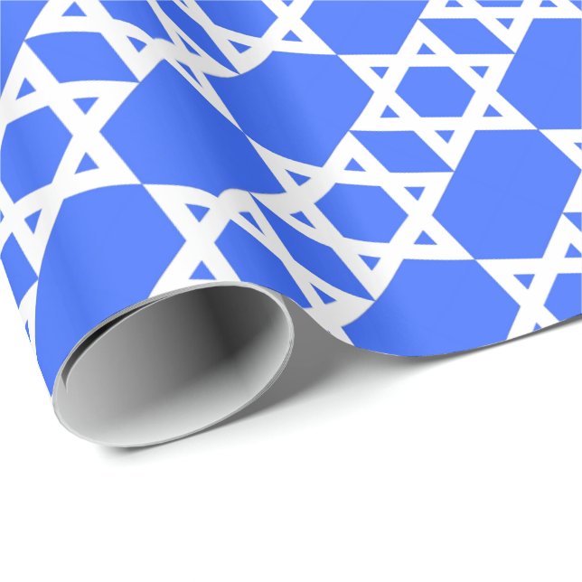 Davidstern Geschenkpapier (Rolleneckpunkt)