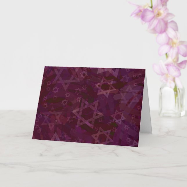 Davidstern Karte (Orchidee)