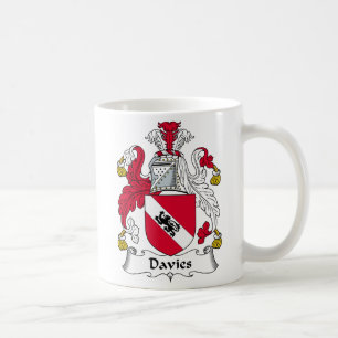 Davies-Familienwappen Tasse