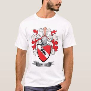 Davies-Familienwappen-Wappen T-Shirt
