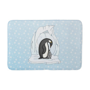 Davin und Annie die Pinguin-Bad-Matte Badematte