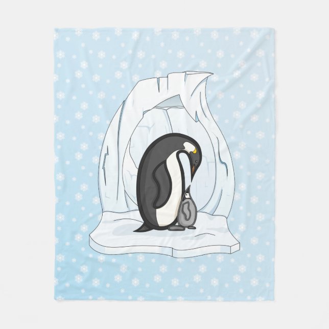 Davin und Annie die Pinguine Fleece Blanket (Vorderseite)