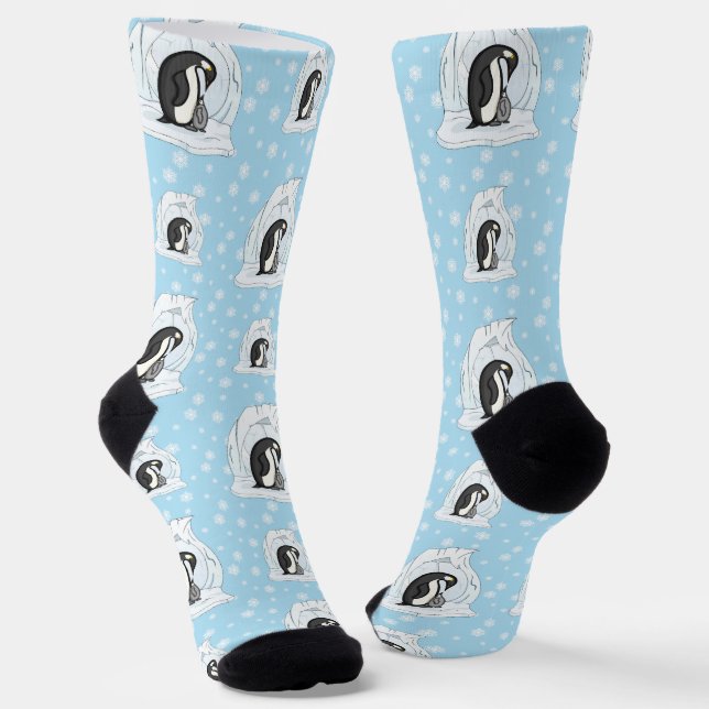 Davin und Annie die Pinguine Socken (Gewinkelt)