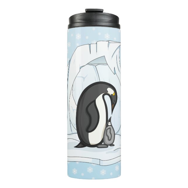 Davin und Annie die Pinguine Thermal Tumbler Thermosbecher (Vorderseite)