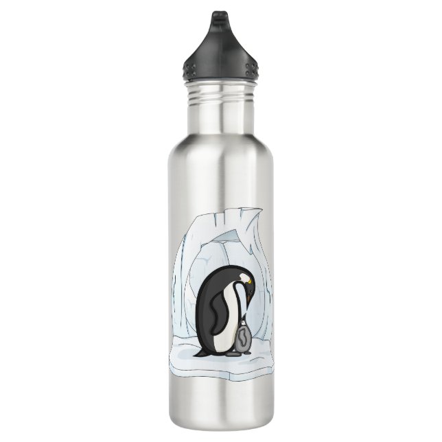 Davin und Annie die Pinguine Wasserflasche Edelstahlflasche (Rechts)