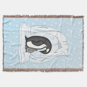 Davin und Annie die Pinguine werfen Blanket Decke