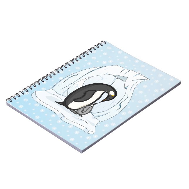 Davin und Annie the Penguins-Notebook Notizblock (Linke Seite)
