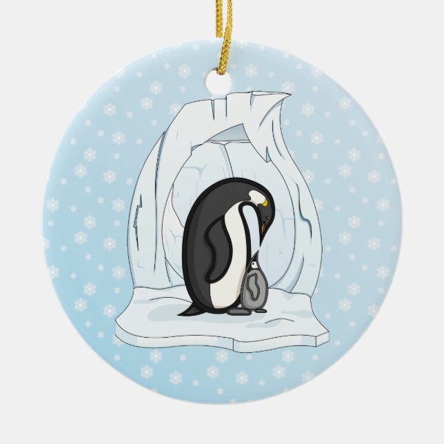 Davin und Annie the Penguins Ornament (Vorne)