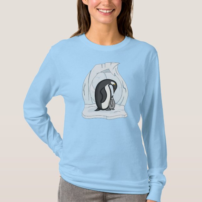 Davin und Annie the Pinguins Women's Dark Shirt (Vorderseite)