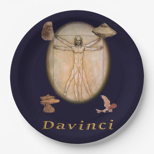 Davinci Pappteller (Vorderseite)