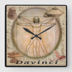 Davinci Quadratische Wanduhr