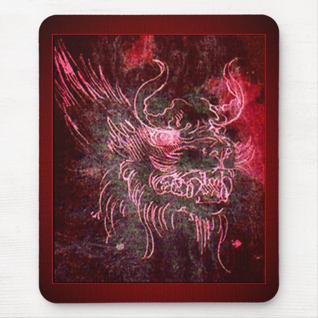 Davincis Drache Mousepad (Vorne)