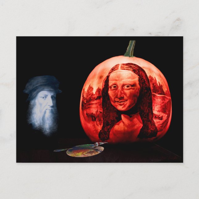 DaVincis Pumpkin Postkarte (Vorderseite)