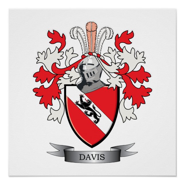 Davis Coat of Arms Poster (Vorderseite)