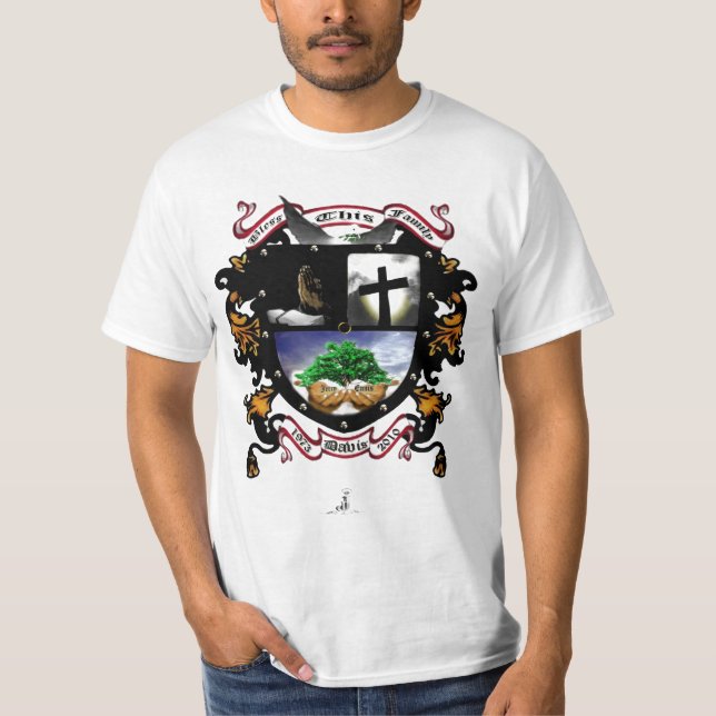 Davis-Familienwappen T-Shirt (Vorderseite)