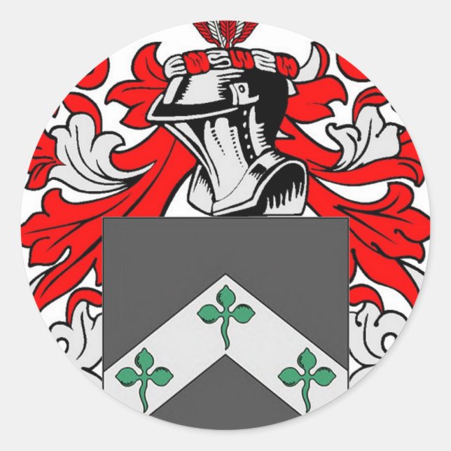 Davis (Irland)-Wappen Runder Aufkleber (Vorderseite)