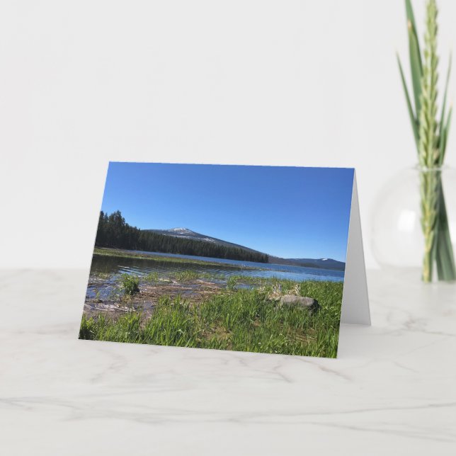 Davis Lake, Oregon Karte (Vorderseite)