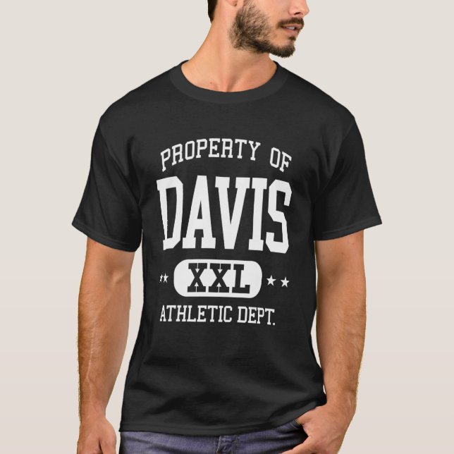 Davis Retro Athletic Property Dept T-Shirt (Vorderseite)