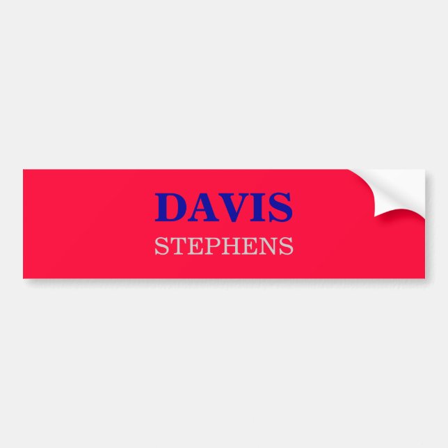 DAVIS, STEPHENS AUTOAUFKLEBER (Vorne)