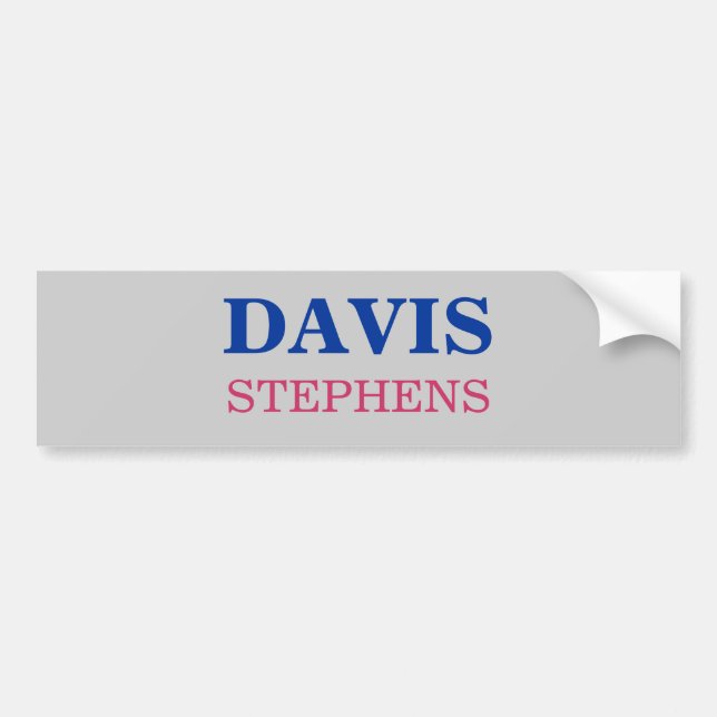 DAVIS, STEPHENS AUTOAUFKLEBER (Vorne)