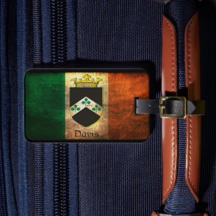 Davis Wappen Irish Flag Gepäckanhänger