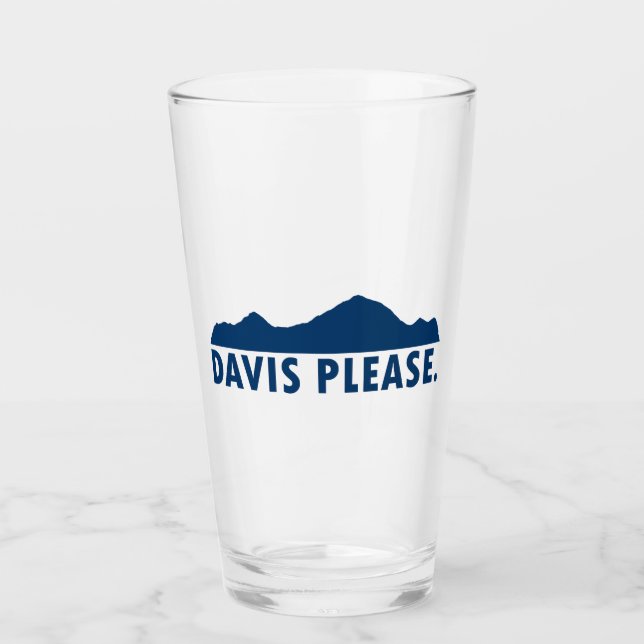 Davis West Virginia Bitte Glas (Vorderseite)