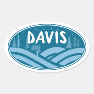 Davis West Virginia Outdoors Ovaler Aufkleber