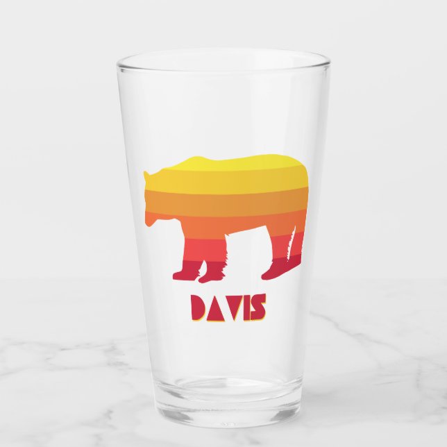Davis West Virginia Rainbow Bear Glas (Vorderseite)