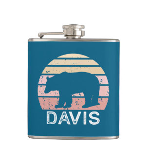 Davis West Virginia Retro Bear Flachmann