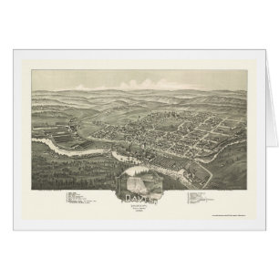 Davis, WV panoramische Karte - 1898