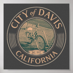 DAVIS YOLO CALIFORNIA - STADT DAVIS CA POSTER