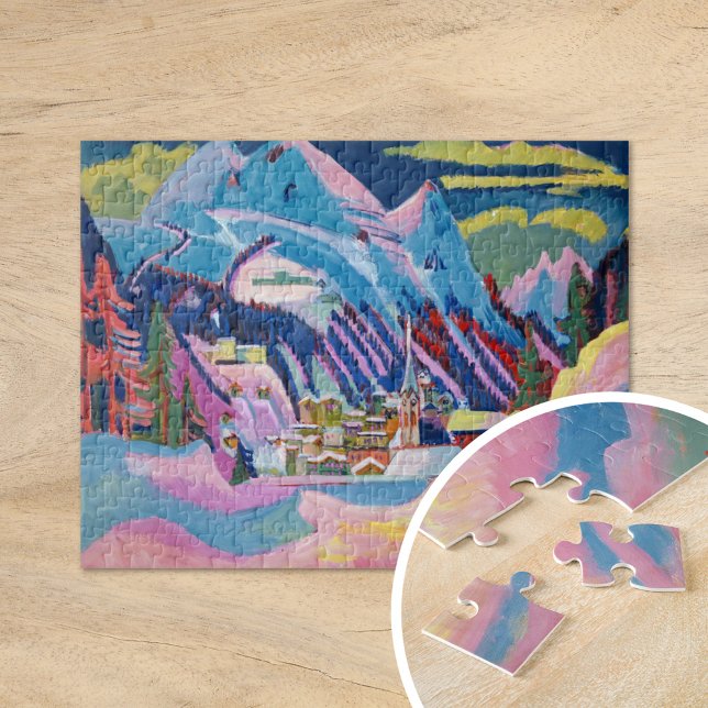 Davos im Winter | Ernst Ludwig Kirchner Puzzle (Von Creator hochgeladen)