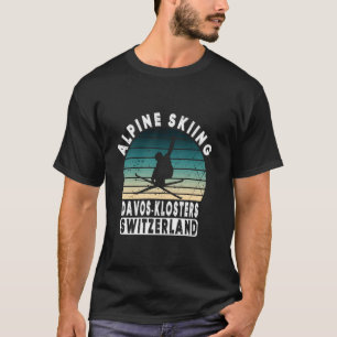 Davos Klosters Ski Resort Schweizer Alpen Skigebie T-Shirt