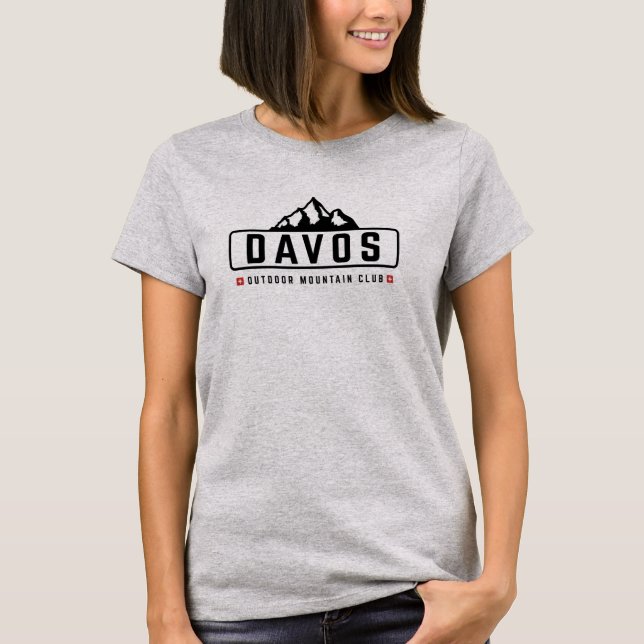 Davos Schweiz Außenbereich T - Shirt (Vorderseite)
