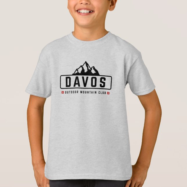Davos Schweiz Außenbereich T - Shirt (Vorderseite)