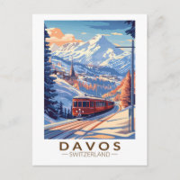Davos Schweiz Reisen Vintag