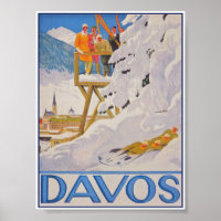 Davos Schweiz Schlitten Vintages Skireisepaket