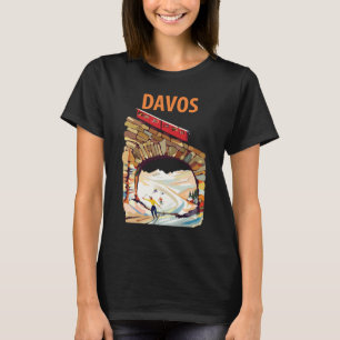 Davos Schweiz Skitunnel Reise T-Shirt