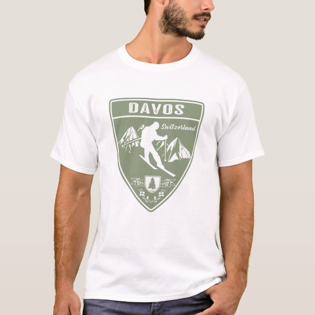 Davos Schweiz T-Shirt (Vorderseite)