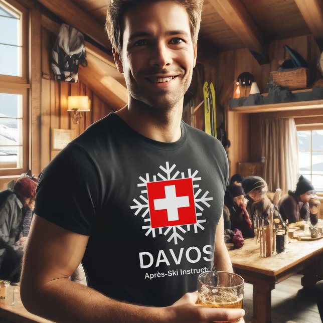 Davos Swiss Apres-Ski Instructor T-Shirt (Von Creator hochgeladen)
