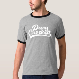 Davy Crockett 1786 - 1836 Weiße Typografie T-Shirt