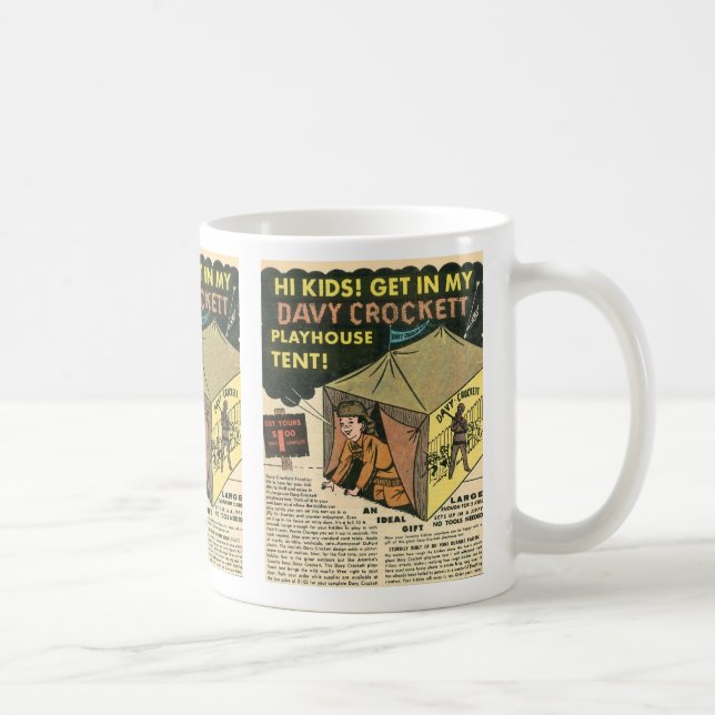 Davy Crockett Schauspielhaus-Zelt Kaffeetasse (Rechts)