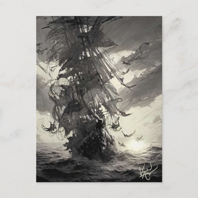 Davy Jones Locker Postkarte (Vorderseite)