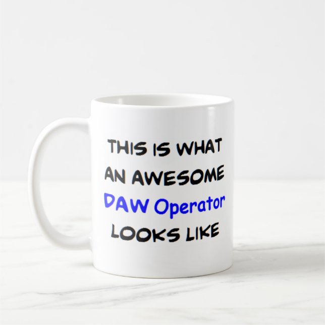 Daw Operator, phantastisch Kaffeetasse (Links)